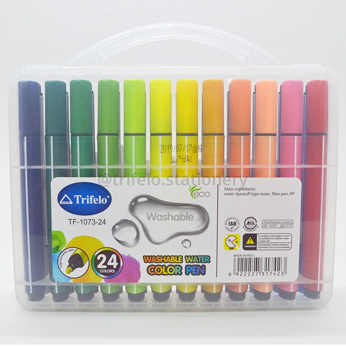 

TRIFELO Water Colour Pen TF-1073-24 warna (washable)