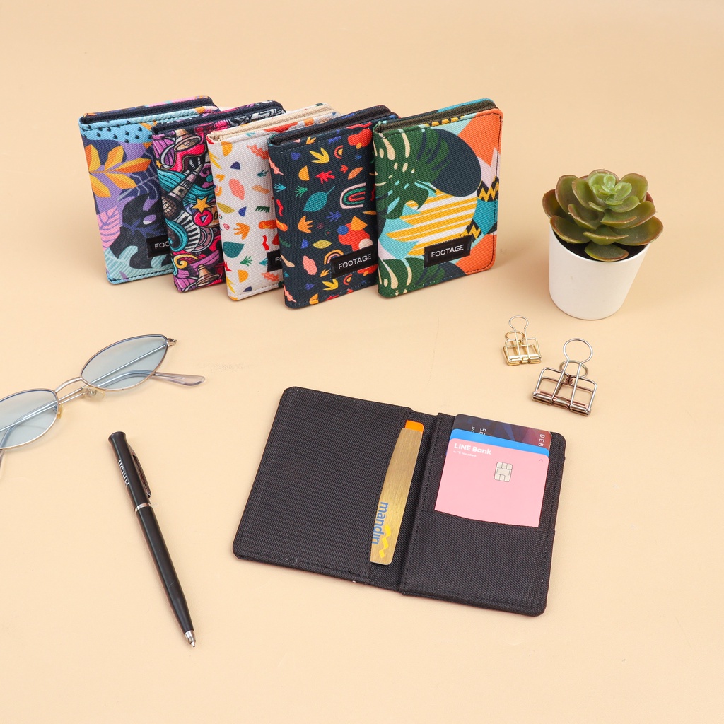 Dompet Paspor dan Kartu uang Pria Wanita Simple Motif