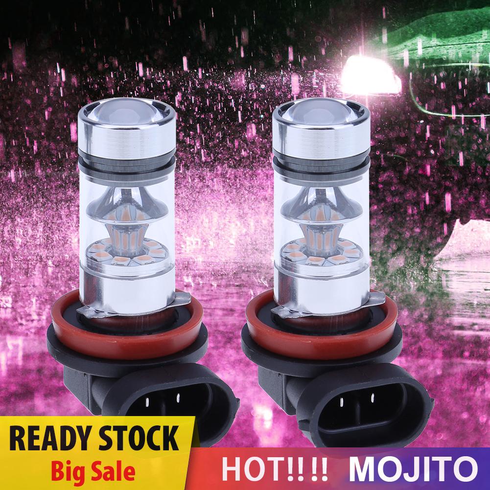 2pcs Lampu Kabut Led 100w H8 / H11 20smd 100w Untuk Mobil