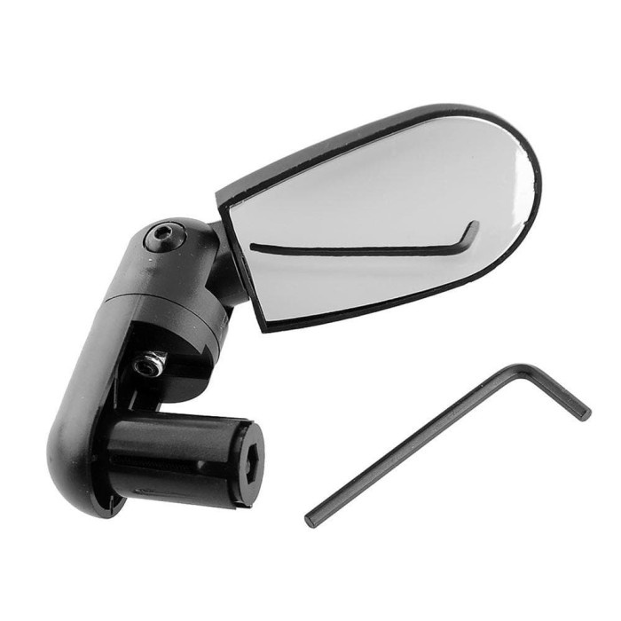Kaca Spion Sepeda Kotak Handlebar 360 Rotate / Spion Sepeda MTB Hitam