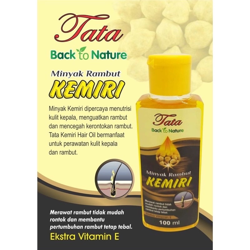 Grosir TATA MINYAK RAMBUT KEMIRI 100ML varian URANG ARING / KEMIRI &amp; ZAITUN 100% Produk Asli Indonesia