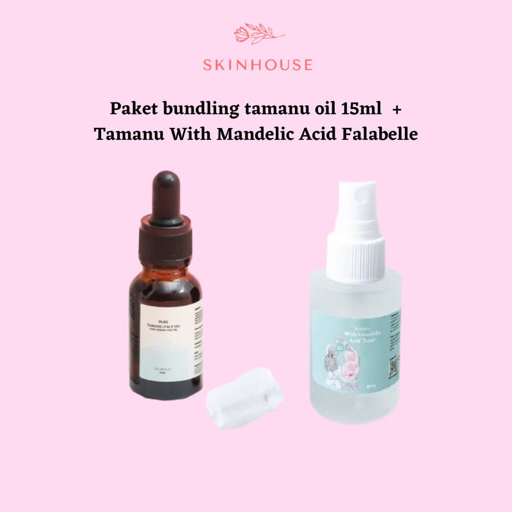 PAKET BUNDLING TAMANU OIL 5ML + MANDELIC ACI TONER 35ML