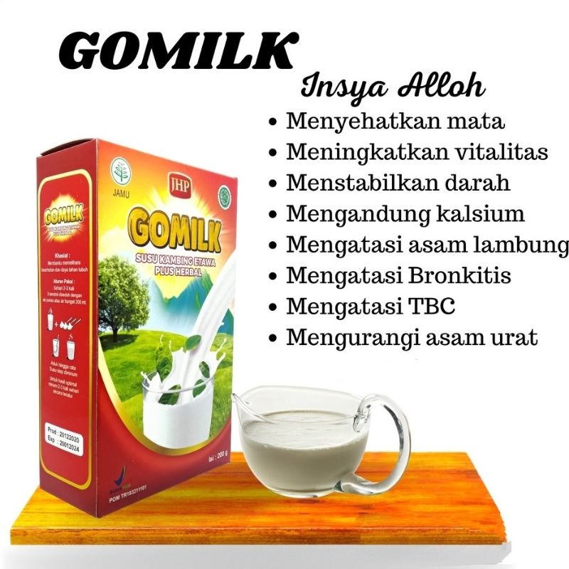 GOMILK Susu Kambing Etawa Plus Herbal 200 gram