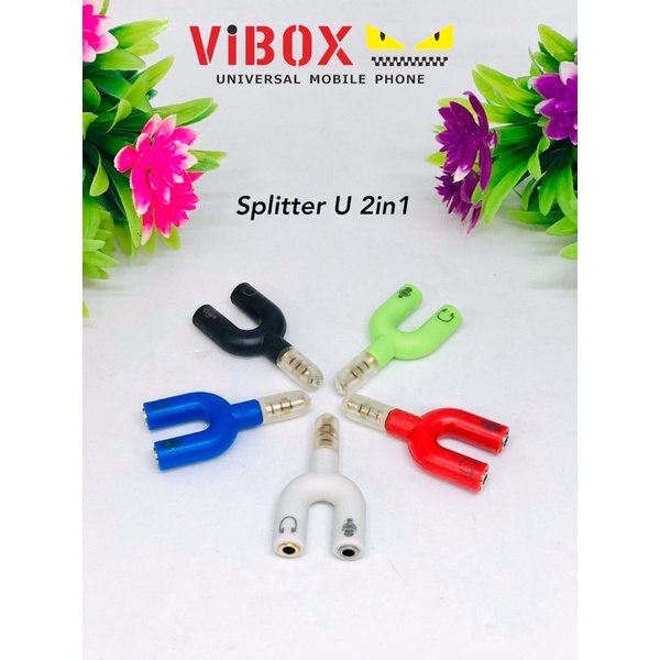 PROMO SPLITTER U NONPACK JACK 3.5MM TO DUAL FEMALE