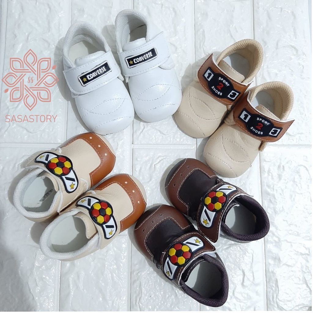 SEPATU PREWALKER BABY BAYI ANAK LAKI-LAKI 0-12 BULAN CP03