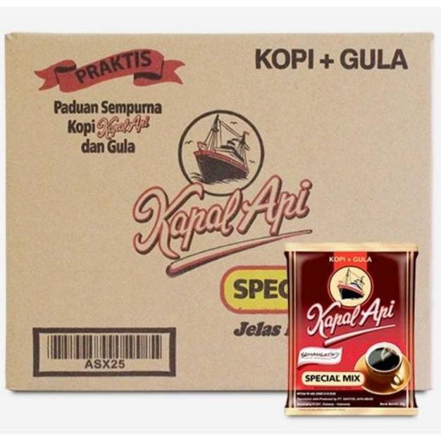 

Kapal Api Special Mix Sachet 25gr Per Dus ( 12 Renceng / 120 Sachet)