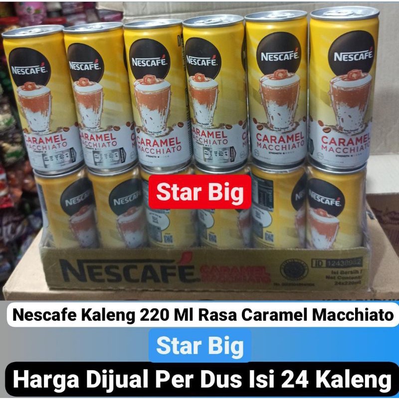 

Minuman Kaleng Kopi Coffee Nescafe 220 Ml Rasa Caramel Macchiato Dus