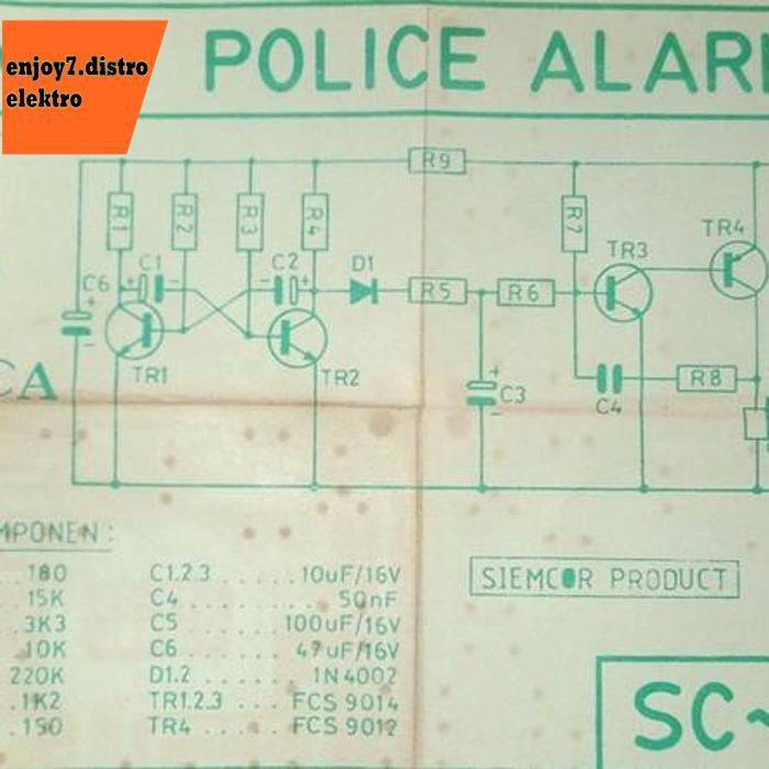Pcb Ronica Sc-145 Mini Police Alarm Bishele88 Segera Beli