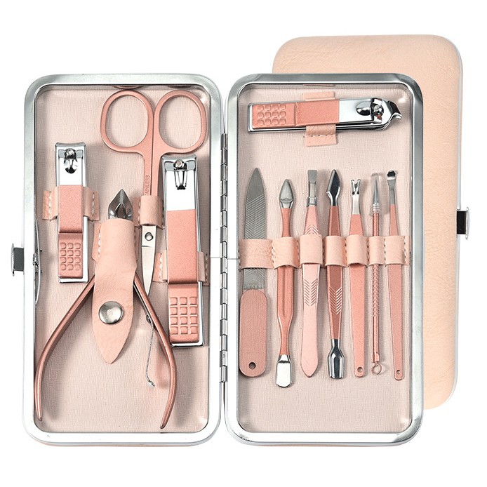 Bisa COD Alat Kecantikan Set Gunting Kuku Nail Art Set Manicure Pedicure 12 PCS - KSBELLE CT02