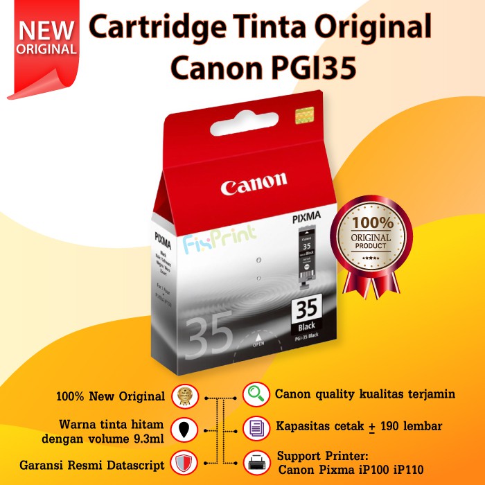 Cartridge Original Refill Ink Printer Pixma IP100 IP110 New