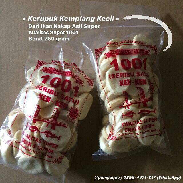 

Kerupuk Kemplang Palembang (Kecil) 1001 250 gram