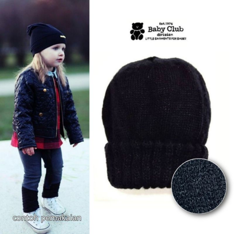 Size 0, 3 bulan. Topi Hat, Kupluk Beanie Anak Bayi - Carter's, Janie & J*ck, Polo Ralph Laure*-Navy FoldBack Beanie