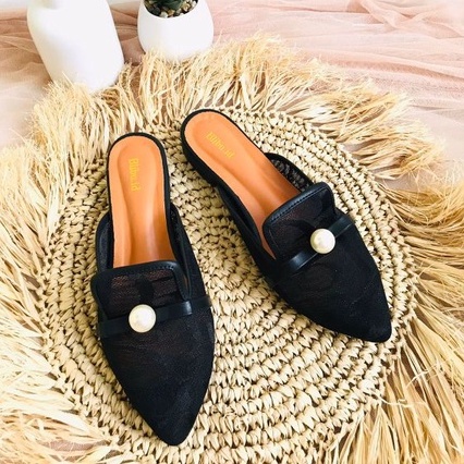 Flat shoes | sendal teplek wanita | sendal Brukat Brand blibu id B01