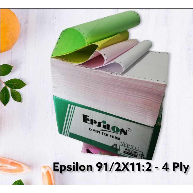 

Epsilon kertas Continious form 91/2x11:2 4 Ply