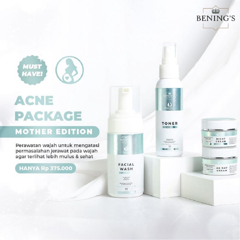 Bening's Skincare Paket Bumil Busui Mother Edition By Dr. Oky Pratama Brightening Acne Exclusive Benings Bening Skincare