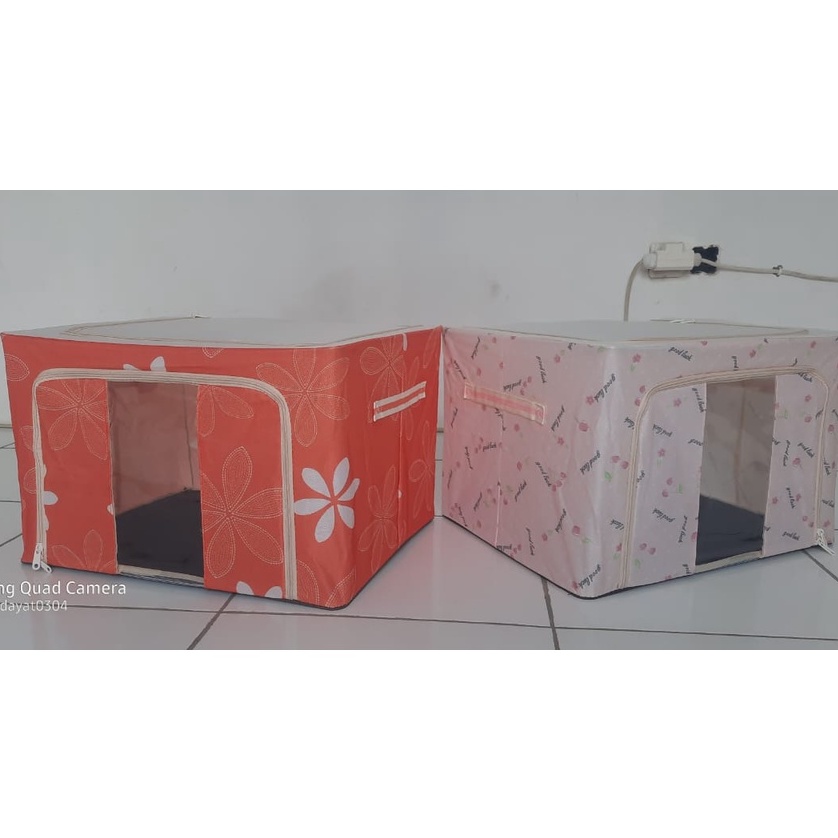 Storage Box Besar 66 L Tempat Peyimpanan Pakaian Mainan BedCover Tebal