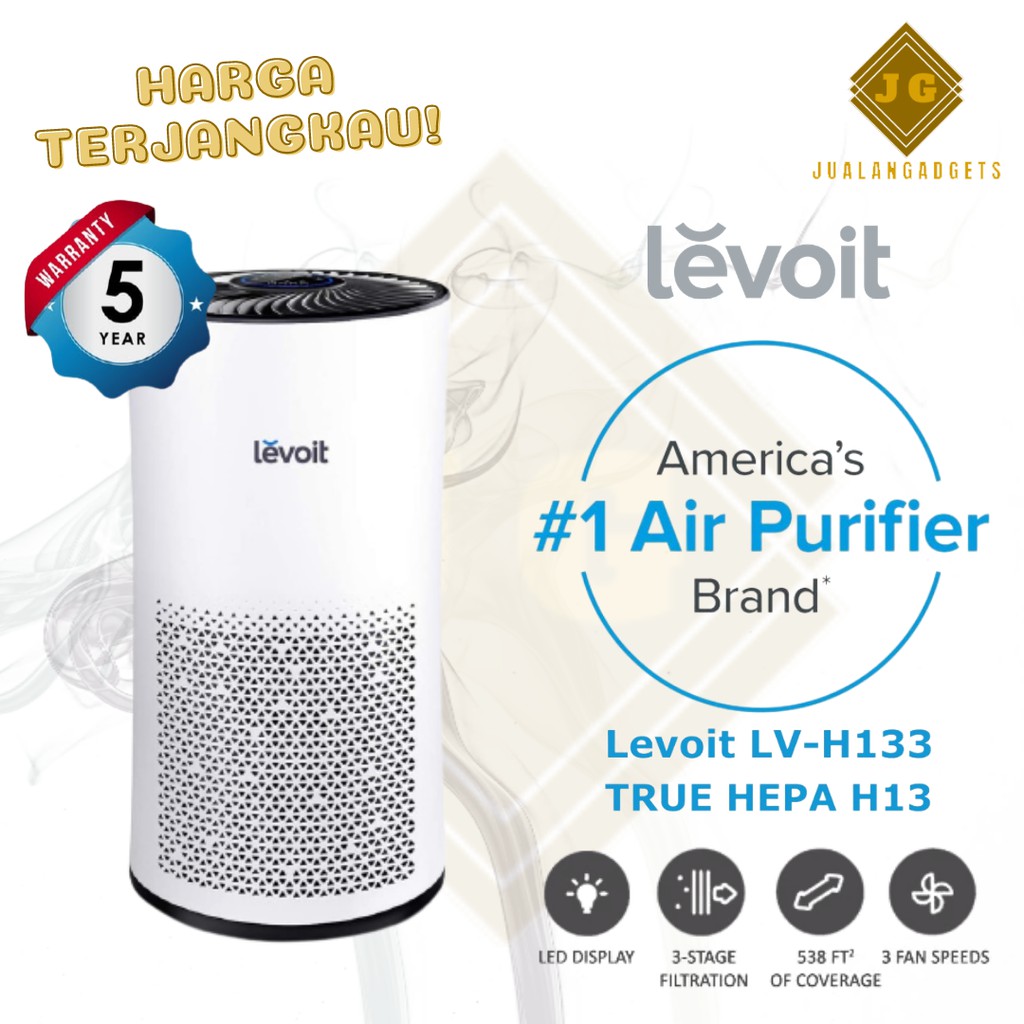 Air Purifier Levoit LV-H133 True HEPA Filter H13 Pembersih Udara Resmi