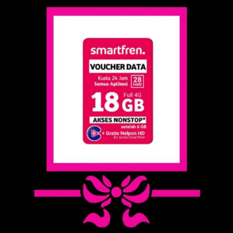 Voucher data smartfren nonstop  18 gb minim 5pcs