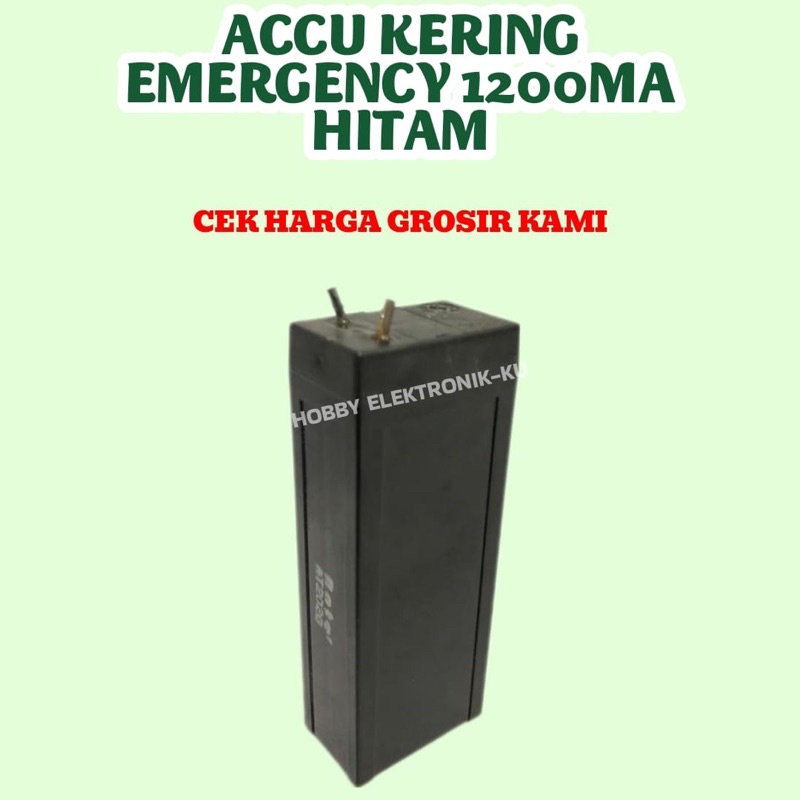 ACCU KERING EMERGENCY 1200MA HITAM