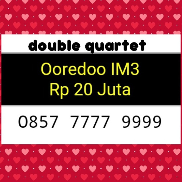 no perdana(0857 7777 9999)im3 ooredoo,double quartet,terupdate hoki#y