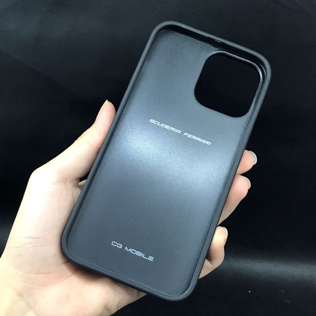 PREMIUM CASE SCUDERIA FERRARI LTR DBS LN IPHONE 13 PRO MAX GREY-PREMIUM