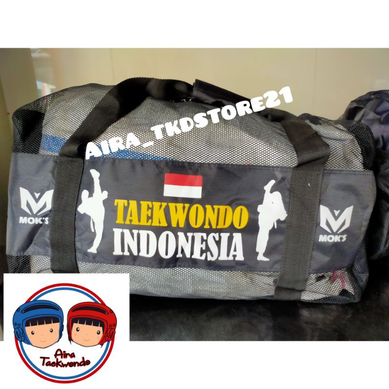 Tas Selempang Jaring Olahraga Taekwondo / Moks Tas Taekwondo