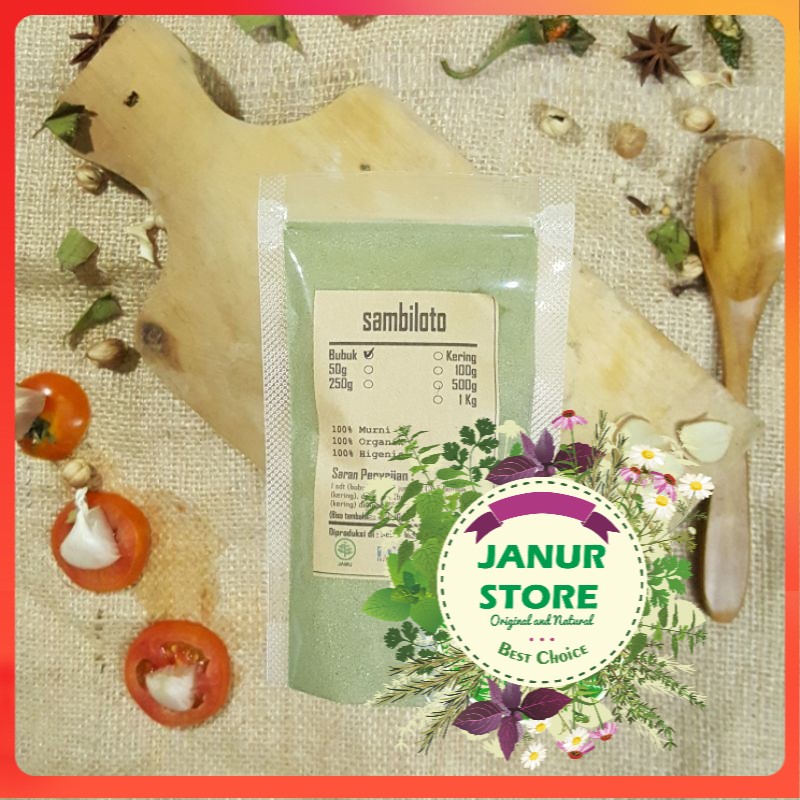 

GRADE A - SAMBILOTO / SAMBIROTO BUBUK 500 GRAM - Andrographis Paniculata - MURNI