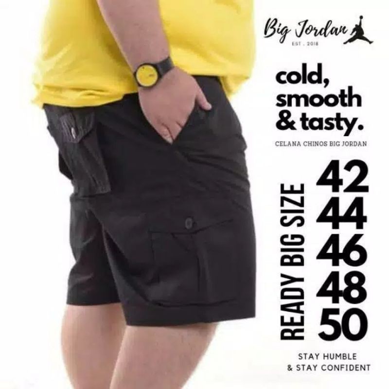 celana pendek cargo pria bigsize,celana cargo pria ukuran besar 42 44 46 48 50 52