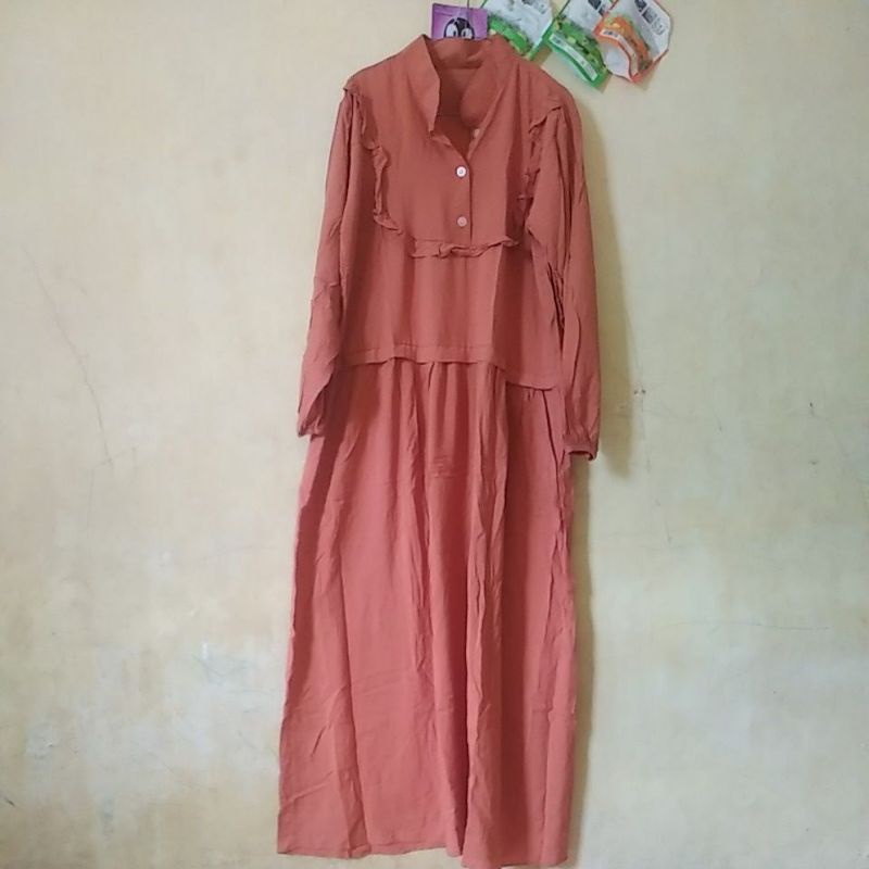 dress coklat