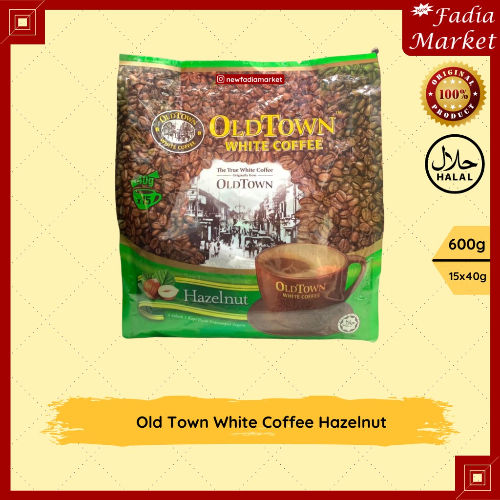 

Old Town White Coffee Hazelnut [600g - 15x40g]