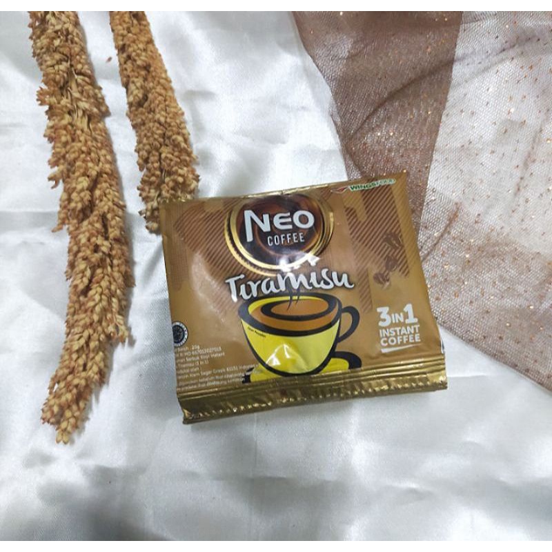 

Kopi Neo Coffe Tiramisu 3 in 1 Kemasan Sachet 20 gr