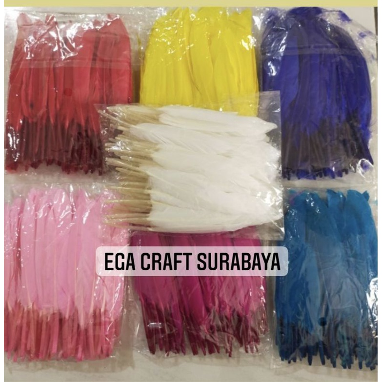 Bulu Ayam Betina Per Pack - Bulu Ayam - Bulu Angsa - Bulu Bebek - Bulu Ayam Hias