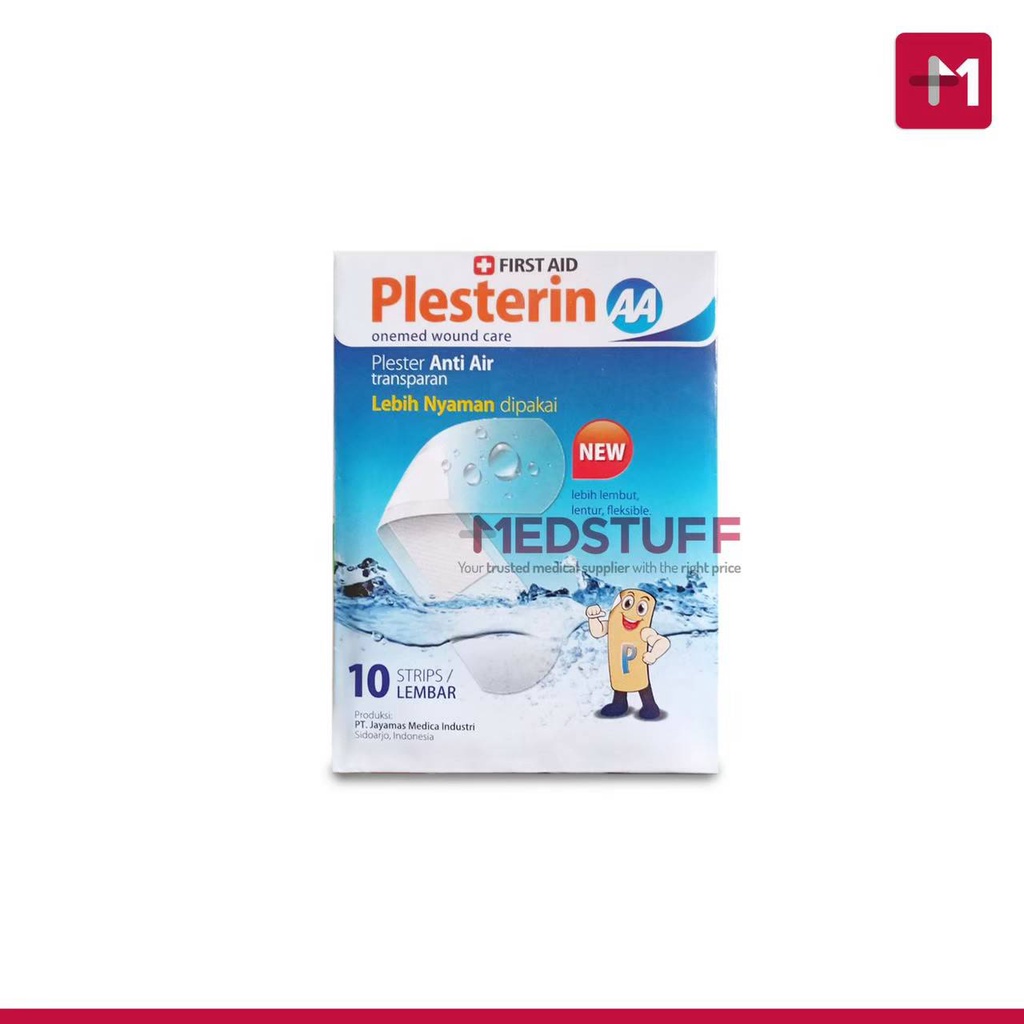 Plesterin AA isi 10lembar Plester Luka Anti Air