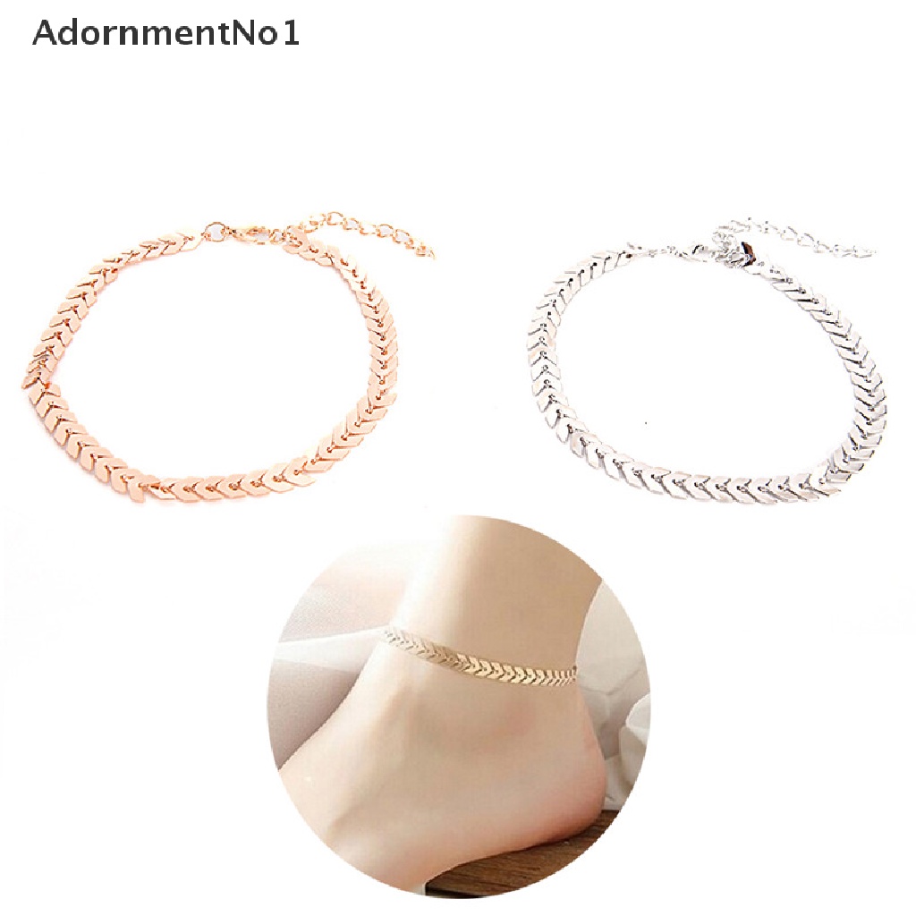 (AdornmentNo1) Gelang Kaki Rantai Sexy Gaya Boho Motif Panah Untuk Perhiasan Wanita / Pantai