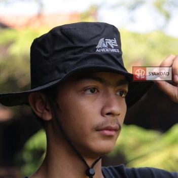 Topi rimba arei pria wanita outdoor topi gunung hiking tali distro