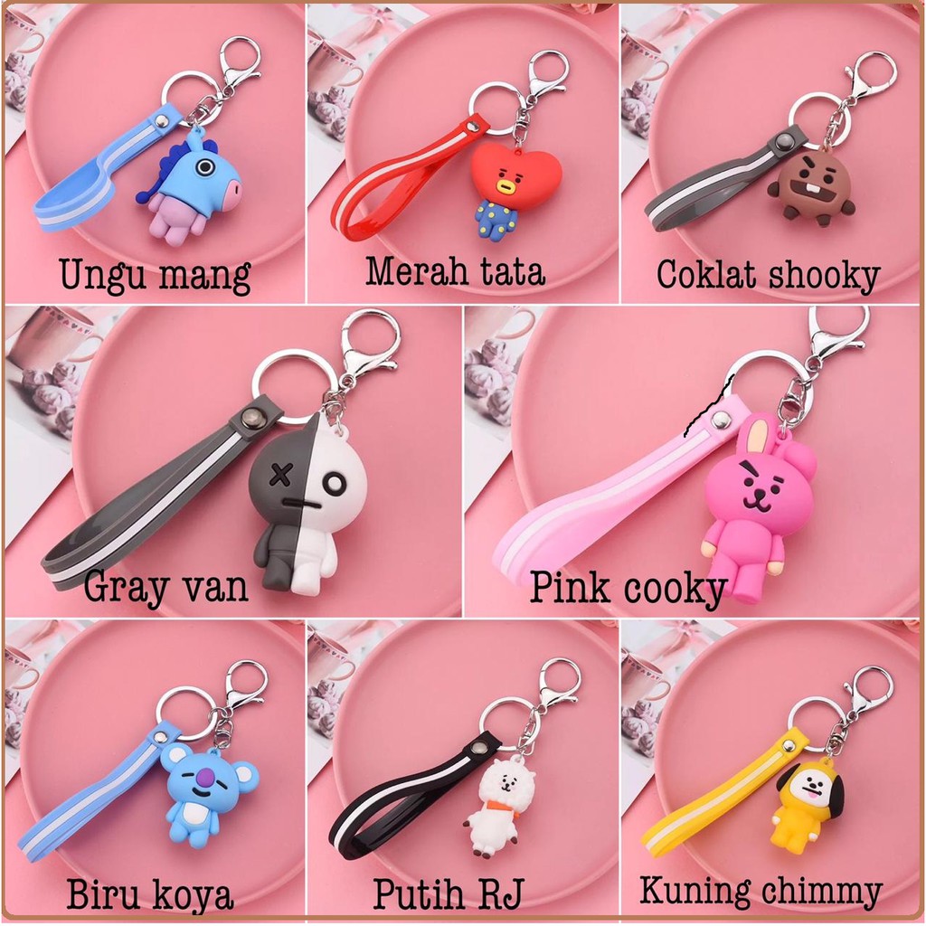 LDS GANTUNGAN KUNCI CUTE BONEKA KEYCHAIN CARTOON HIASAN GANTUNGAN KUNCI MURAH BATAM IMPORT