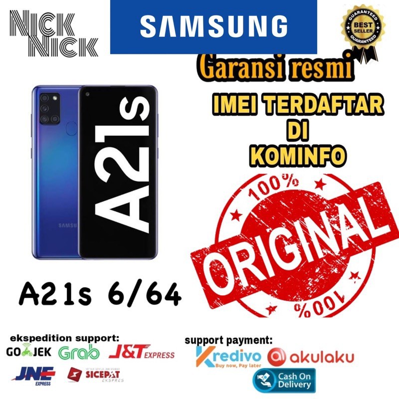 PROMO Cuci Gudang HP Samsung Galaxy A21s 6/64(GARANSI RESMI SAMSUNG INDONESIA)