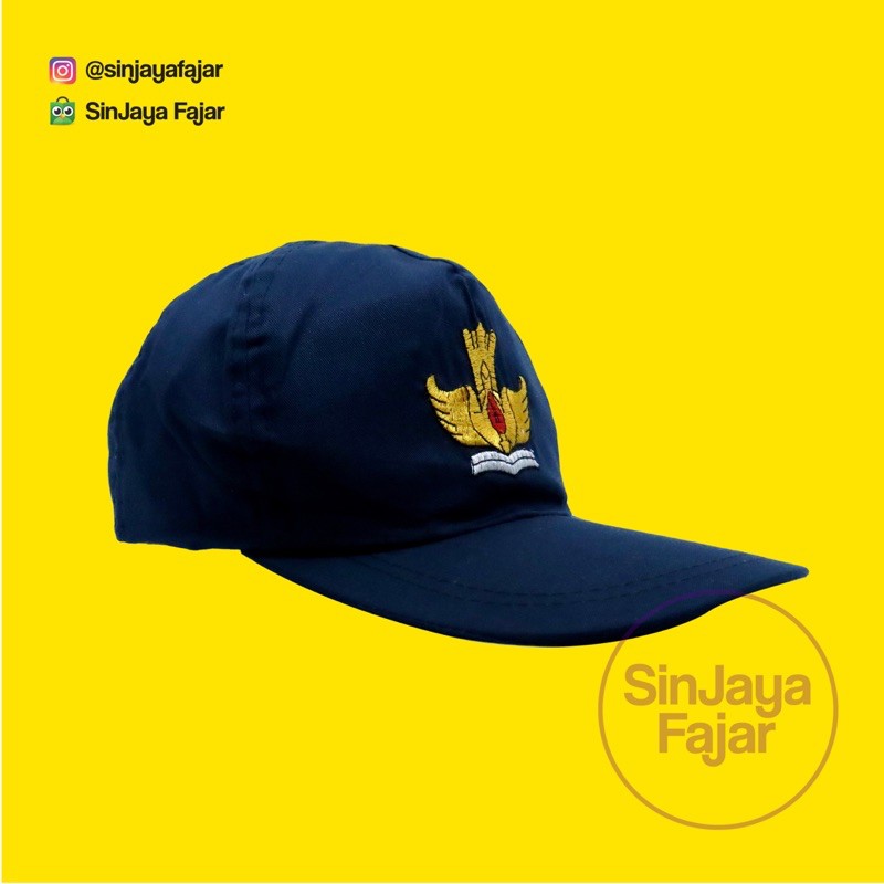 Topi SMP Biru Seragam Sekolah FAJAR