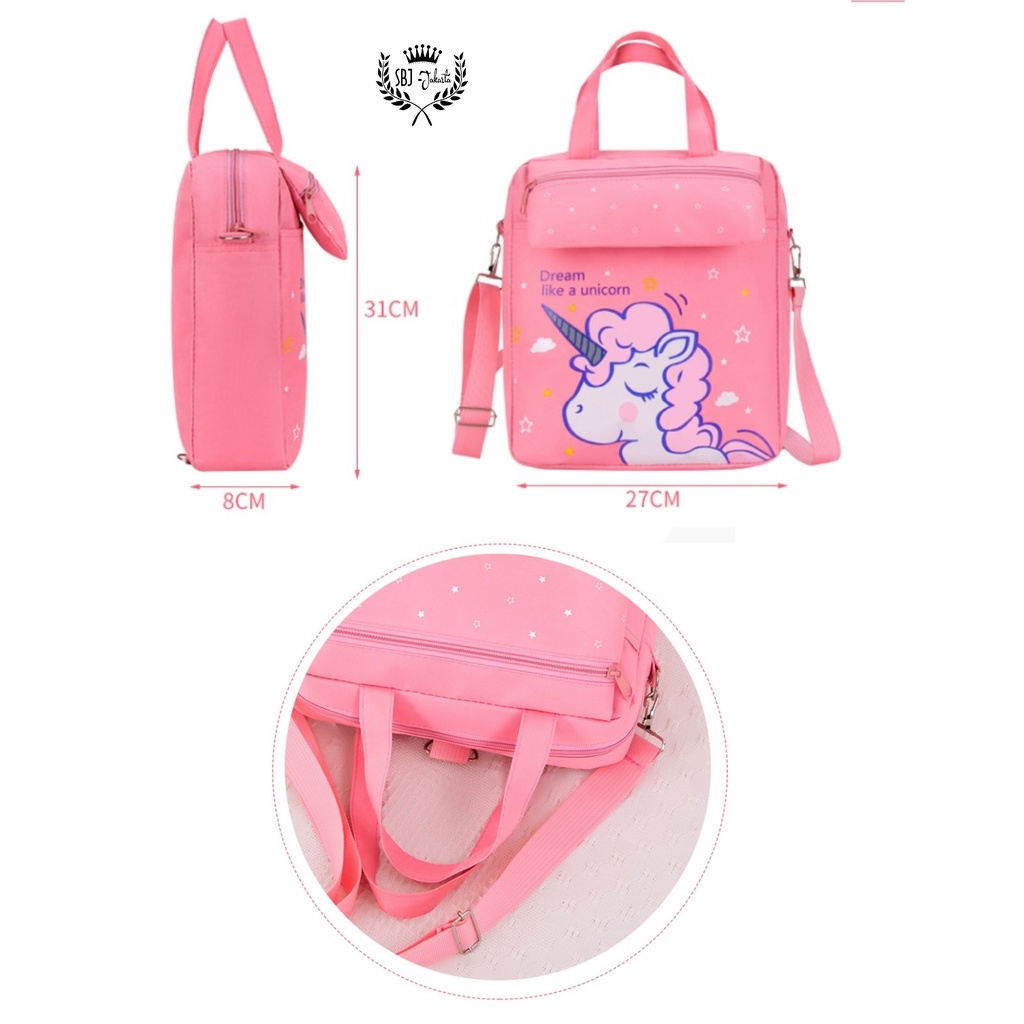 Tas sekolah / Tas Belajar / Tas Kursus / Tas Jalan jalan anak Kartun