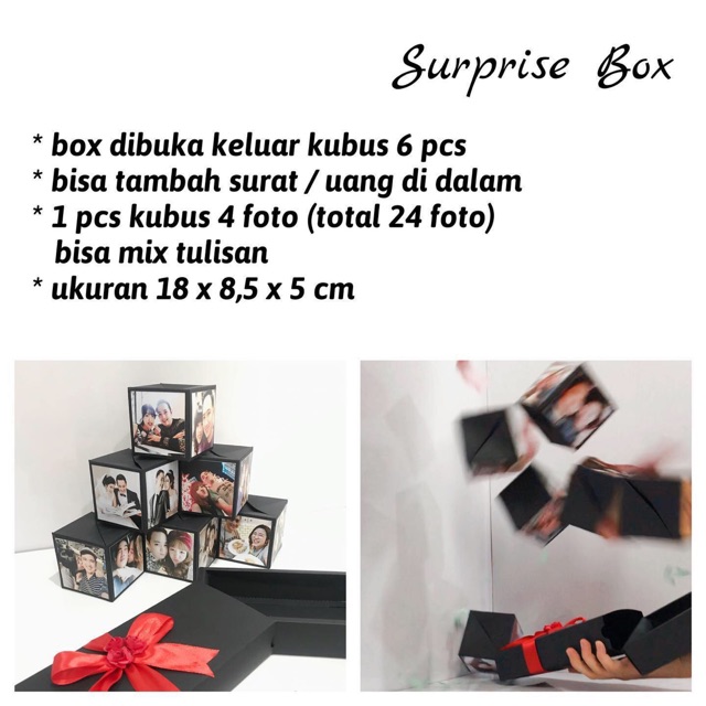 

surprise box kado unik kubus balok kado lucu kado ultah anniversary