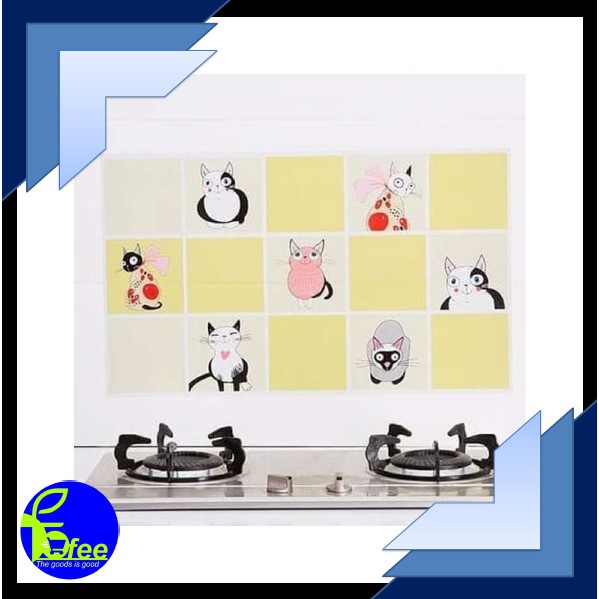 [IMPORT] - Wall Sticker Dapur Anti Minyak 45x70 cm Bahan Aluminium Foil