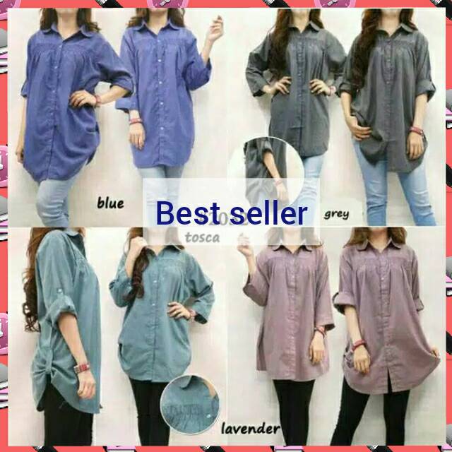 Kemeja jumbo wanita - kemeja xxl cewek - atasan baju keren ld 110