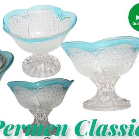 TOPLES KACA GELAS PERMEN + TUTUP // Terdiri dari 3 warna.