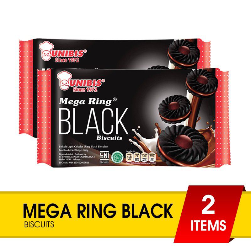 

Unibis Mega Ring Black 260gr ( 2 Pcs )