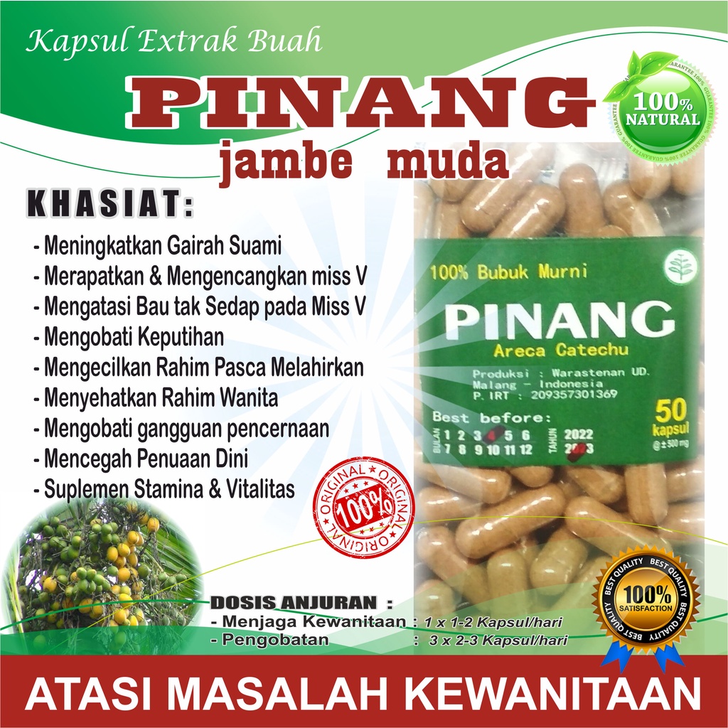PINANG JAMBE MUDA 50 KAPSUL