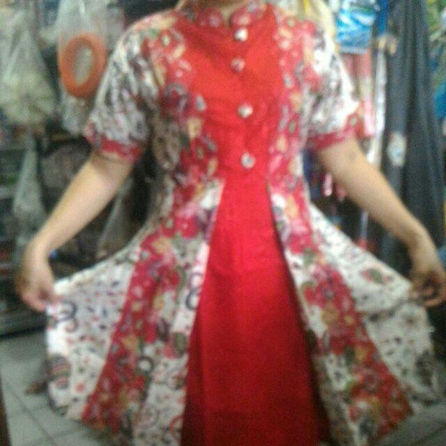 Luna Gtg Batik Couple Keluarga Ibu Dress Atau Rokblus, Kemeja Bapak Dan Anak