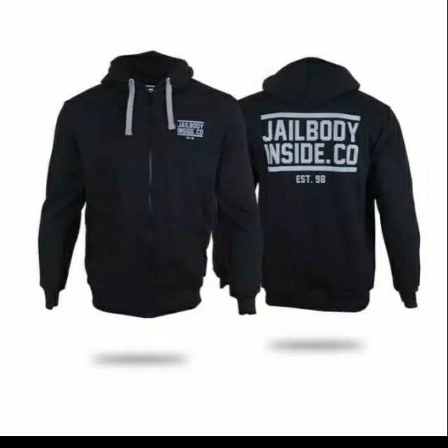 Sweater Hoodie Zipper jail body inside