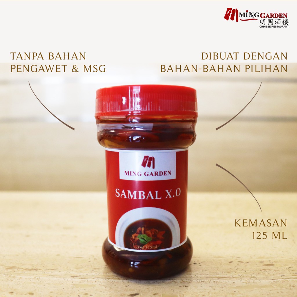 

SAMBAL XO MING GARDEN KEMASAN 125 ML ( CHILLI SAUCE )