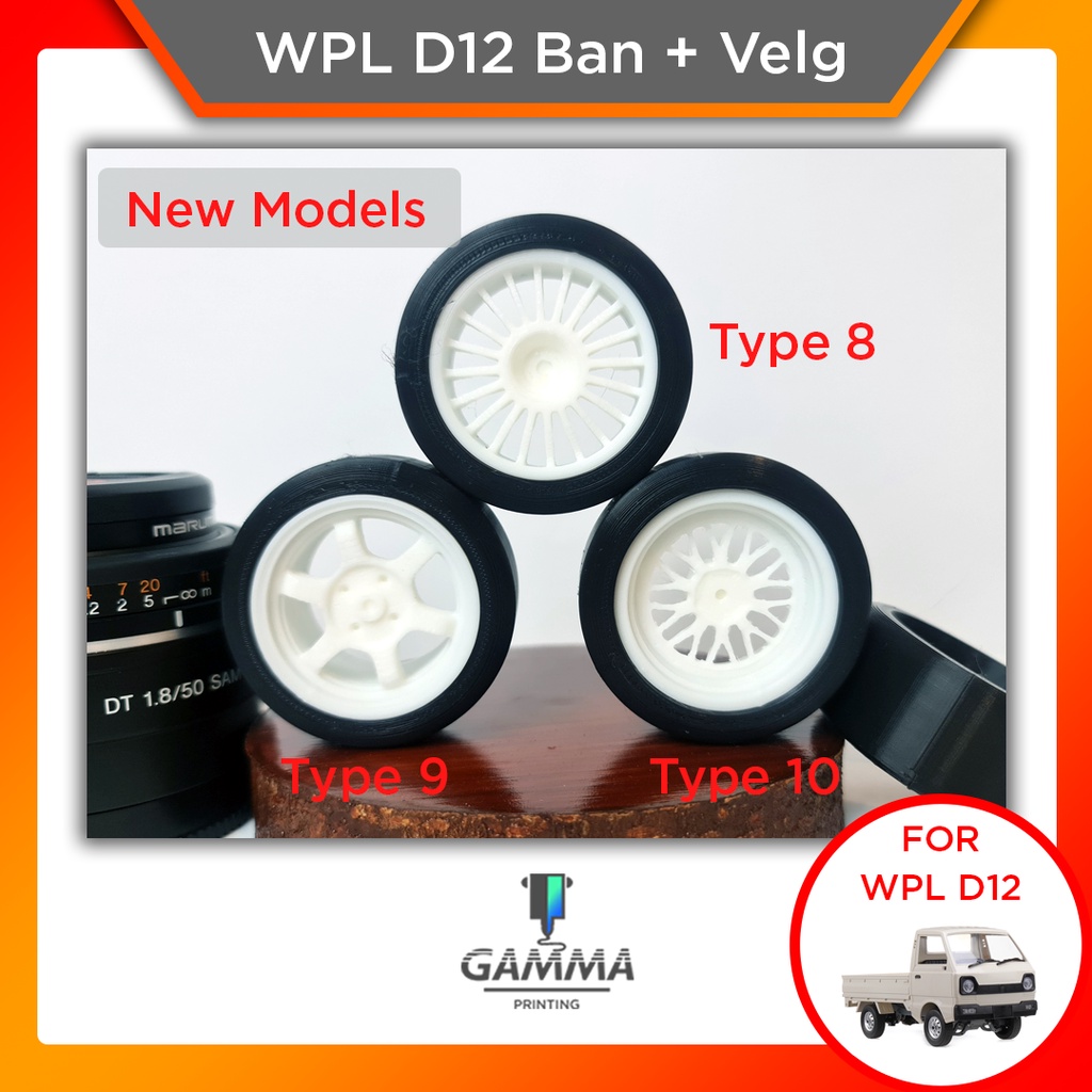 WPL D12 Velg Ban Drift Upgrade Suzuki Carry - PNP Hex