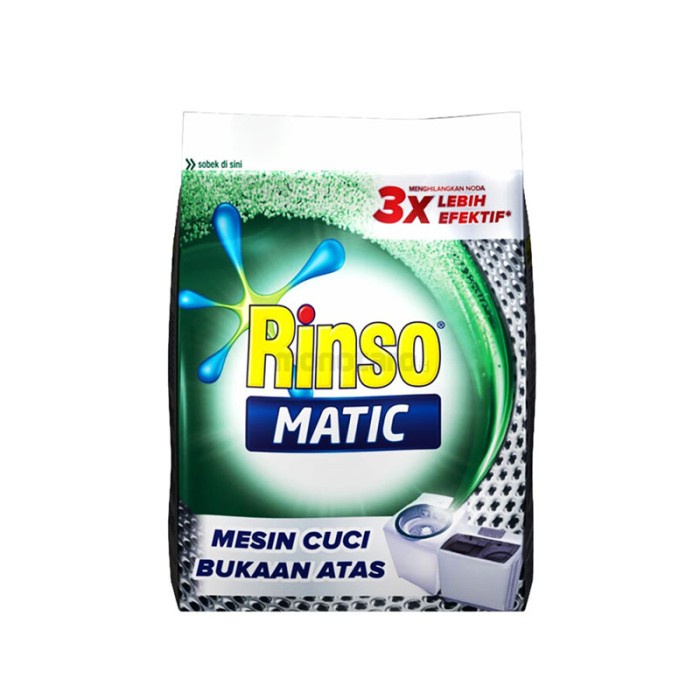 

TERLARIS !!! RINSO MATIC POWDER TOP LOAD 800GR